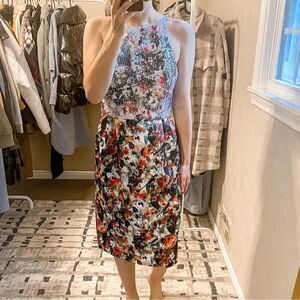 ML Monique Lhuillier Aviva Sequin Dress Watercolor 6